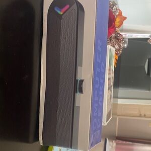 Black Computer Speaker with RGB Lighting
